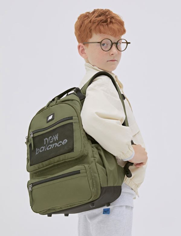 韓國NEW BALANCE - Pocket Point Backpack 中童書包 (Khaki)
