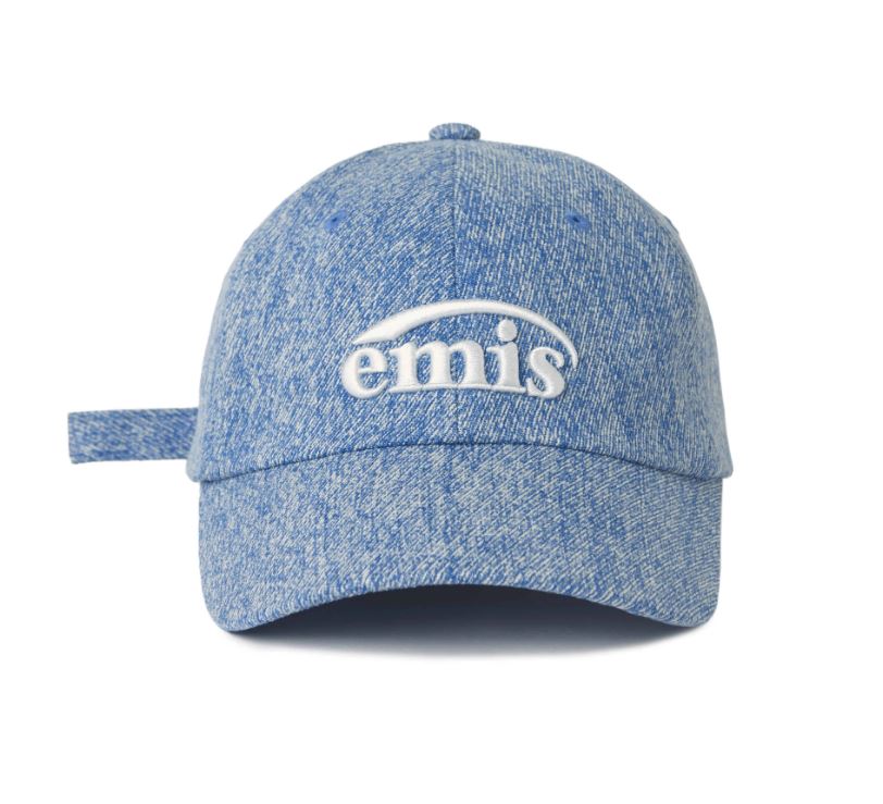 韓國EMIS - NEW LOGO DENIM BALL CAP-LIGHT BLUE DENIM