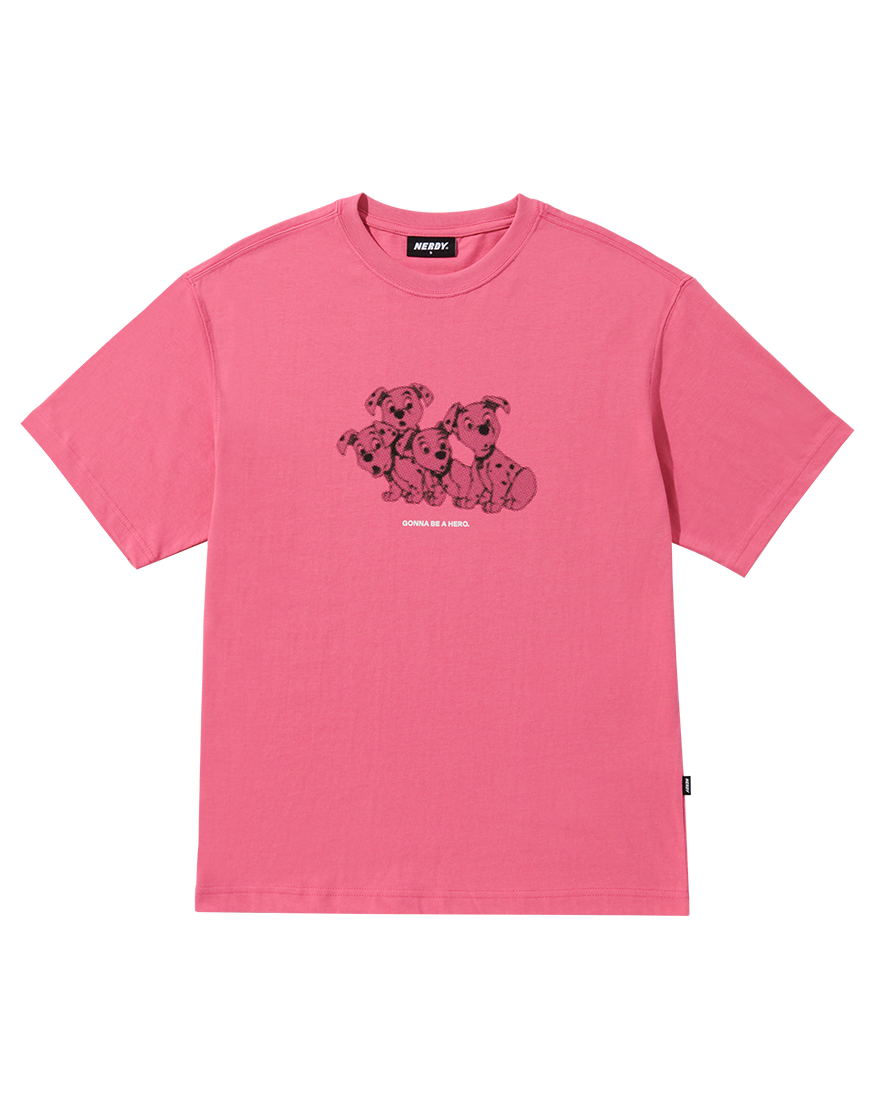 韓國 NERDY - Disney X Nerdy Halftone Short Sleeve T-Shirt (2color)