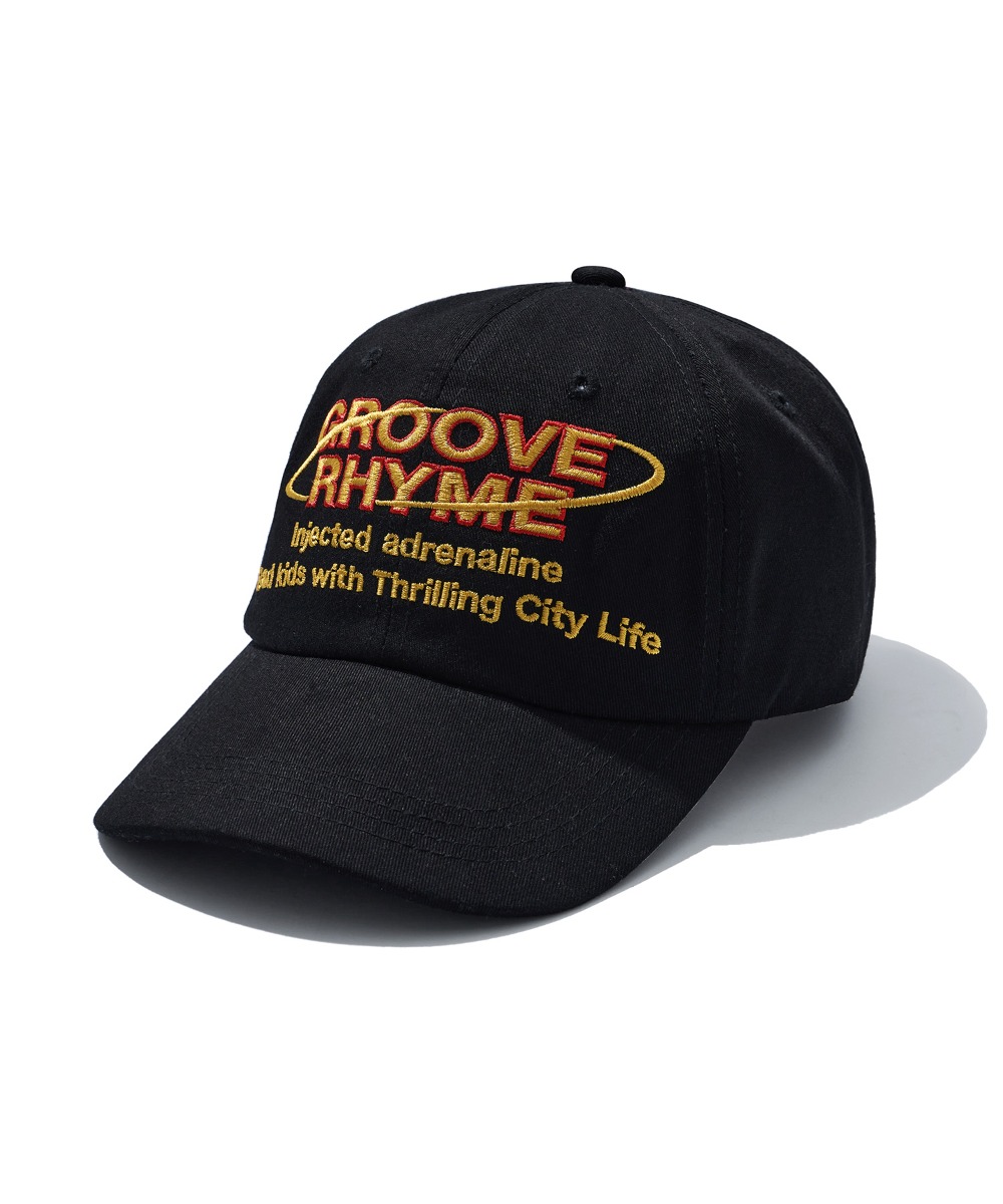 韓國GROOVE RHYME - THUNDER LIGHTENING BALL CAP (BLACK) 