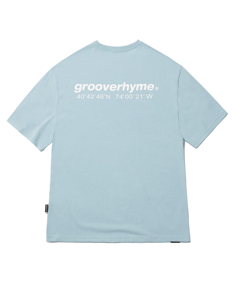 韓國GROOVE RHYME - NYC LOCATION T-SHIRT (SKY)