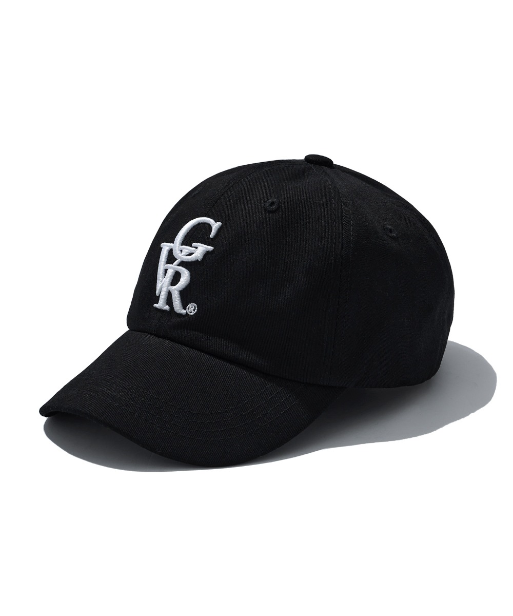 韓國GROOVE RHYME - GVR SIMPLE LOGO BALL CAP (BLACK) 