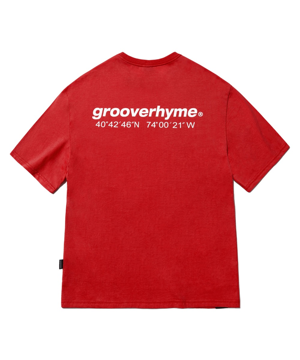 韓國GROOVE RHYME - NYC LOCATION T-SHIRT (RED)