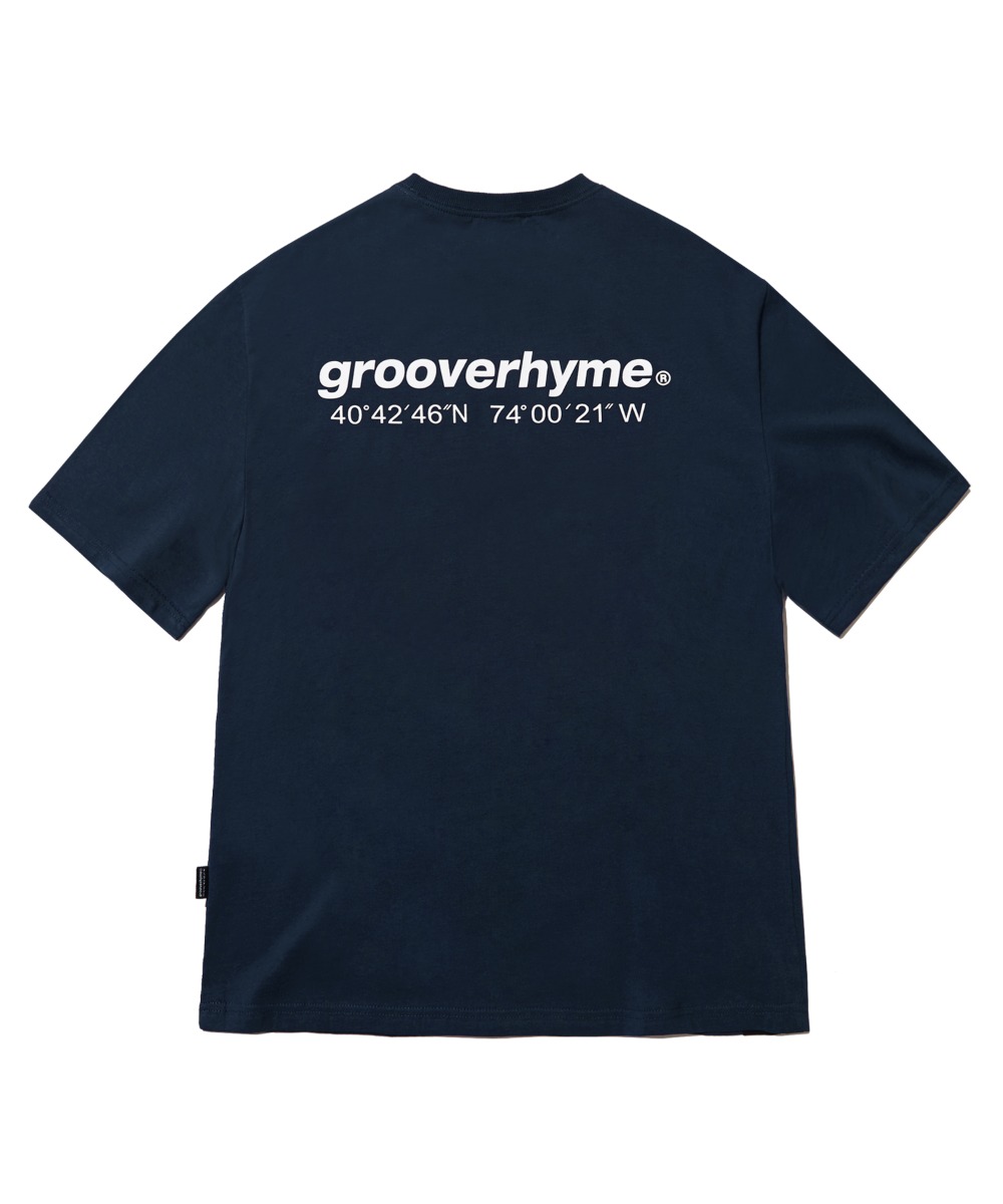 韓國GROOVE RHYME - NYC LOCATION T-SHIRT (NAVY) 