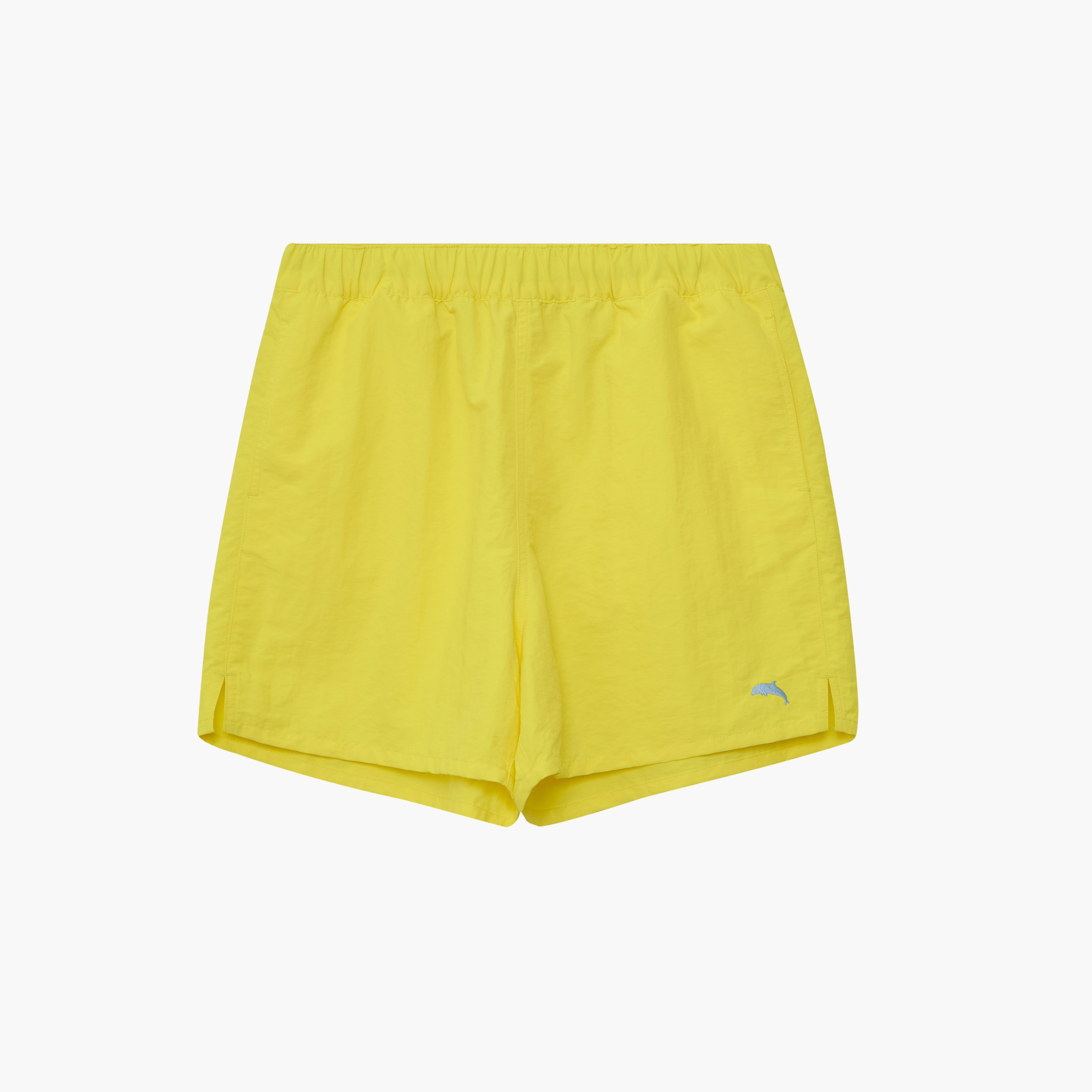 韓國Call Me Baby - Dolphin Embroidery Logo Nylon Shorts _ Yellow