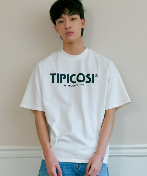 韓國 TIPICOSI - Essential Logo T-Shirts White