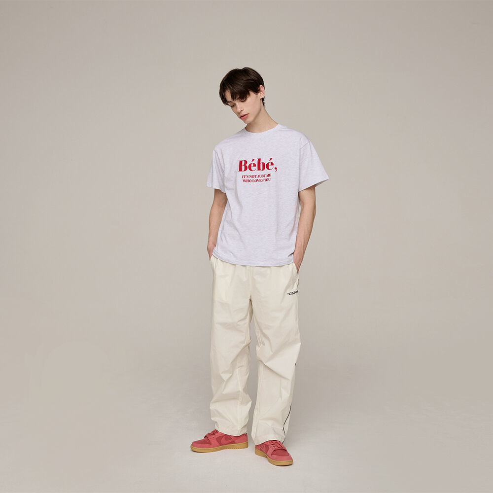 韓國NOIRNINE - Bébé Unisex T-shirts [GREY] 