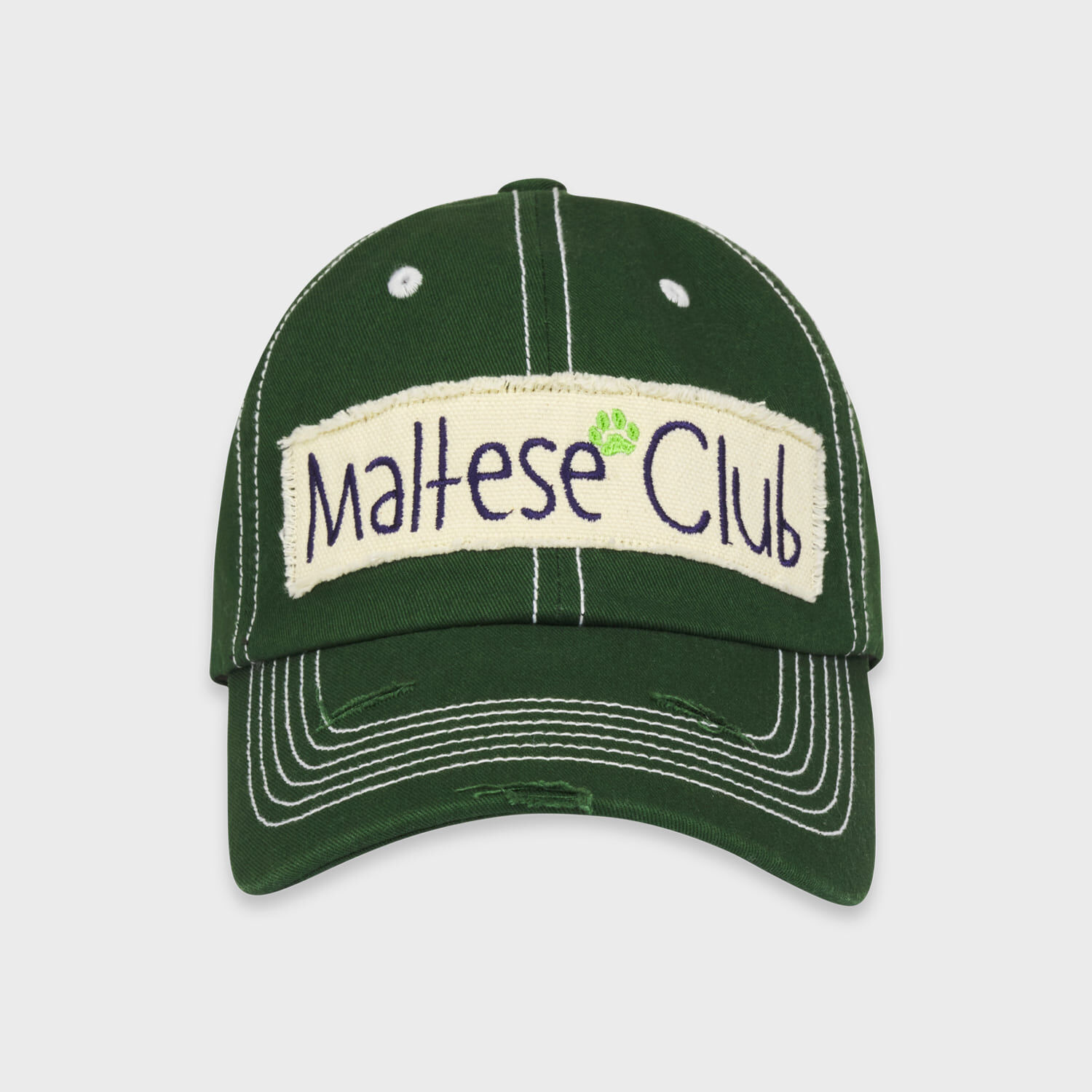 韓國WAIKEI  - Maltese Club Stitch Ball Cap Green