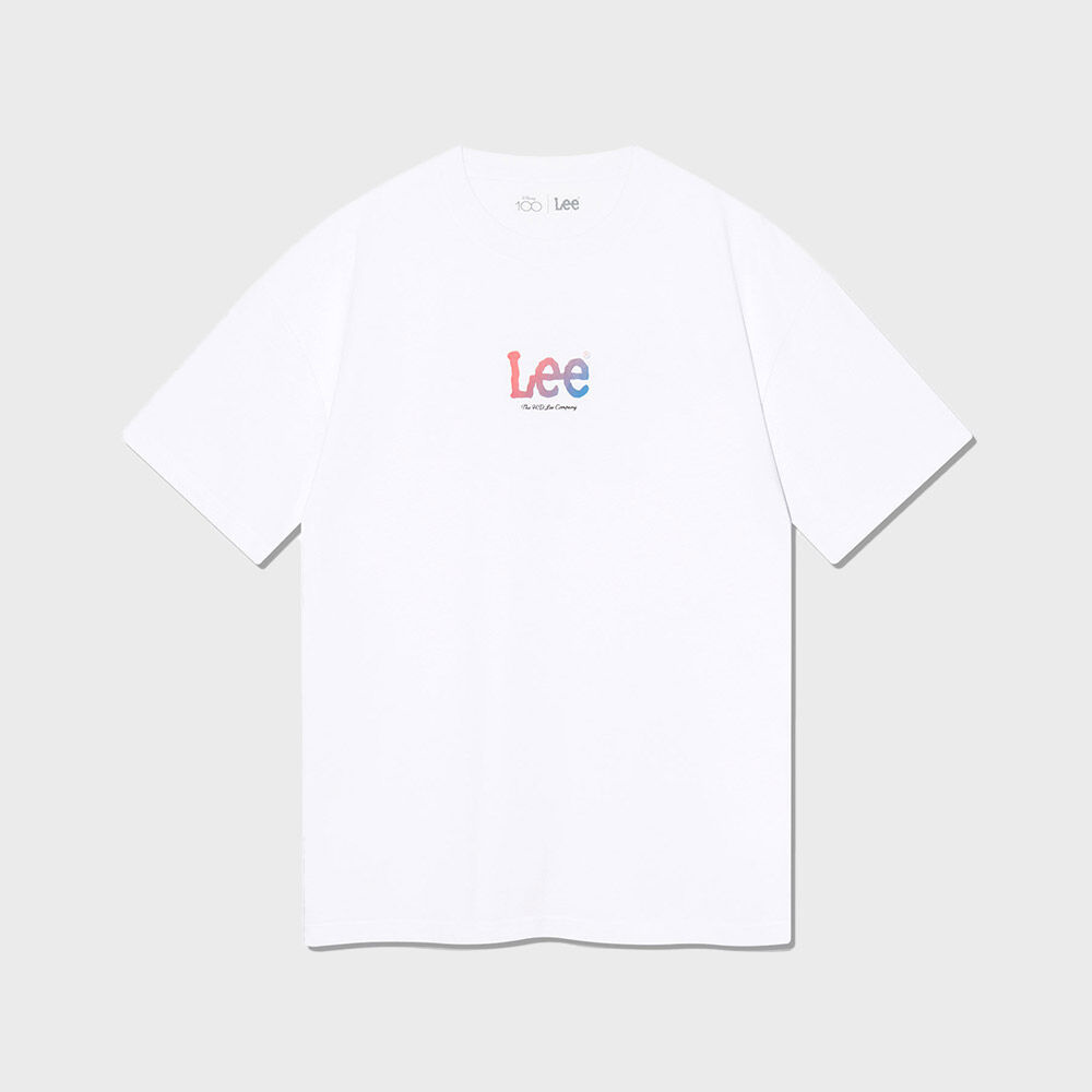 [Lee x Disney] Disney 100 Gradation Graphic Short Sleeve T-shirt White
