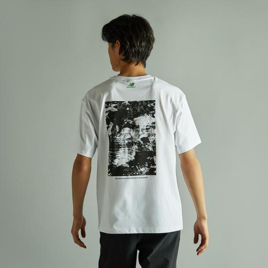韓國NEW BALANCE-UNI Hiking Graphic Supima Cool Short Sleeve Tee (ASKIN Material) (WHITE)