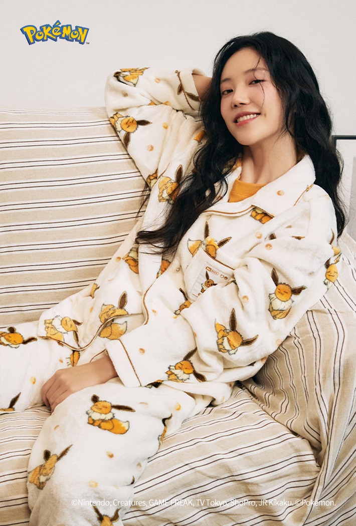 SPAO X  Pokemon 伊貝 毛茸茸睡衣 | 超級可愛 | 一齊渡過暖笠笠冬天
