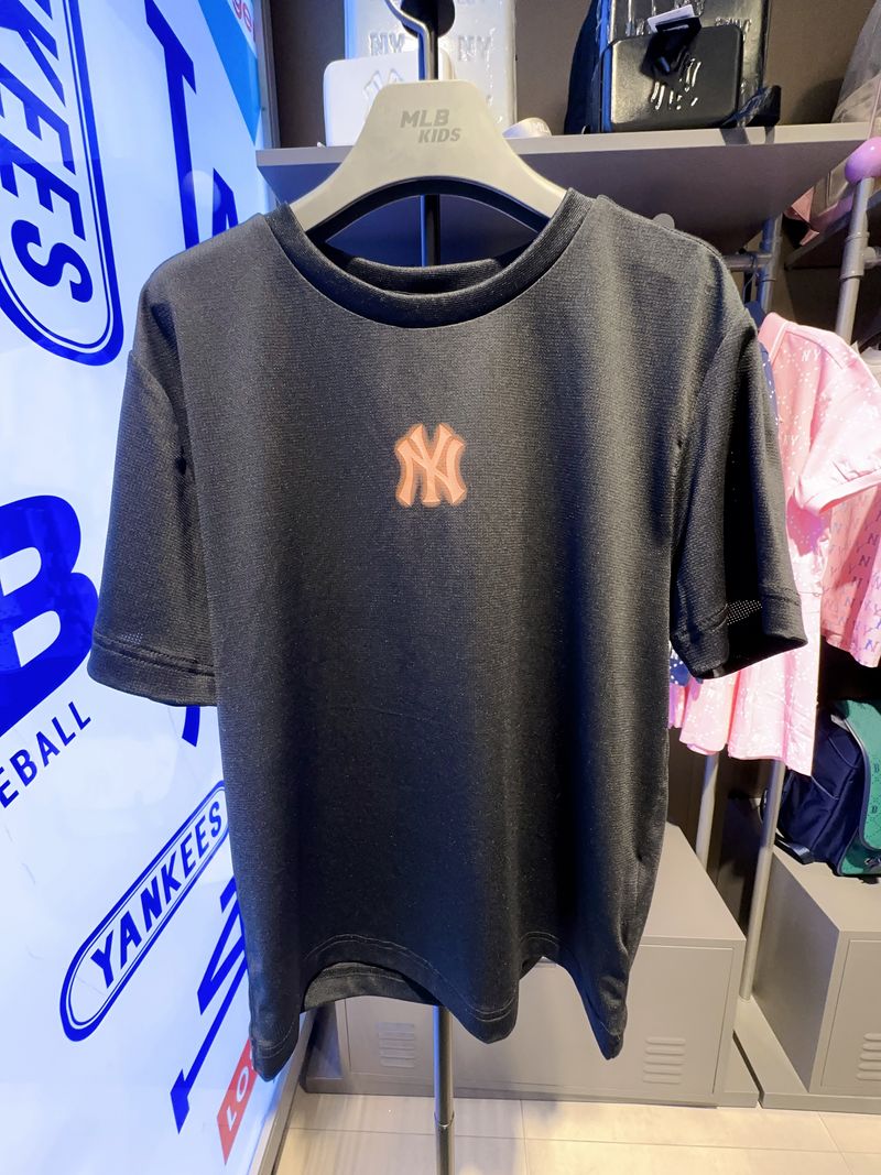 【限時優惠】MLB KIDS | Athleisure Big Logo Short Sleeve T-shirt NEW YORK YANKEES - Black