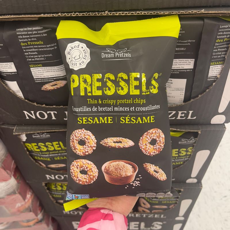【加拿大空運直送】Dream Pretzels Pressels Baked Pretzel Chips Sesame Flavoring (芝麻調味) 220g