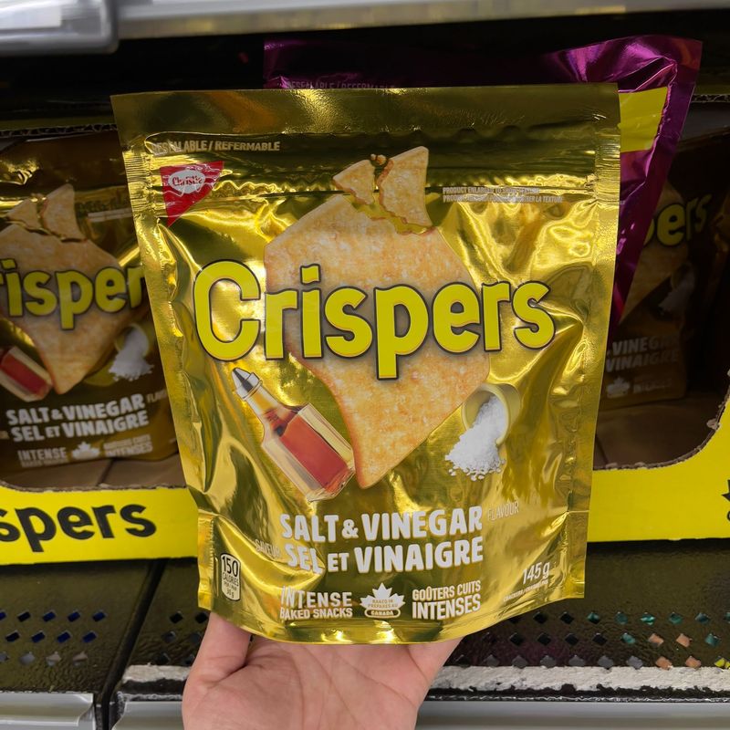 【加拿大空運直送】CRISPERS Fiery  Salt & Vinegar 鹽醋味薄脆餅乾 145g