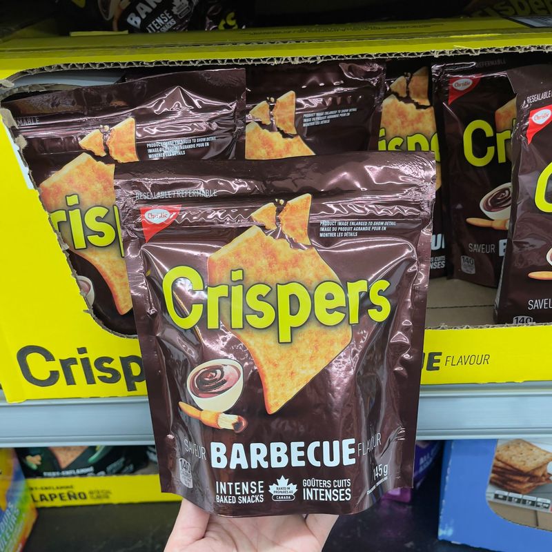 【加拿大空運直送】CRISPERS Fiery Barbecue Crackers 燒烤味薄脆餅乾 145g