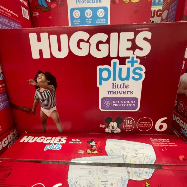 【加拿大船運直送】Huggies Little Movers Plus 紙尿褲 SIZE 6 (適合35+ lb / 16+ kg) 116 片裝