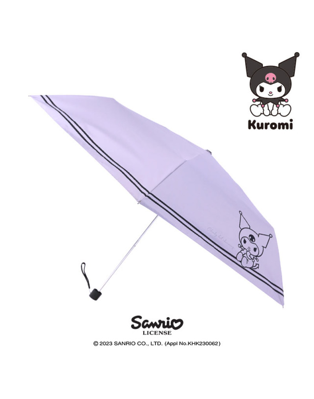韓國SANRIO-Slim 50 雙邊框三步傘 (Kuromi )