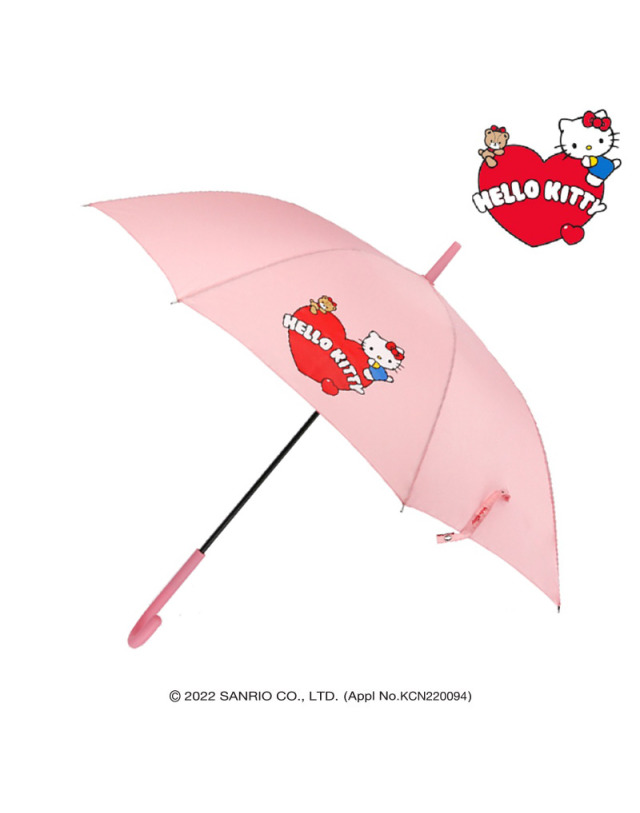 韓國SANRIO-60心形長傘 (Hello Kitty)
